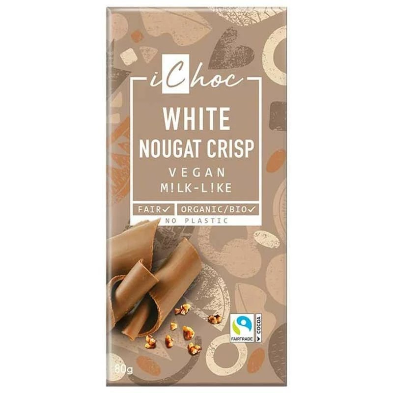 White Nougat Crisp 80Gr ICHOC
