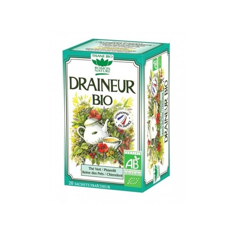 Draineur -Minceur 32G 20 Sachets ROMON NATURE / PLANTASIA