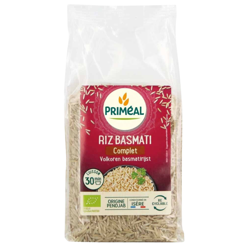 Riz Basmati Complet 500G Priméal