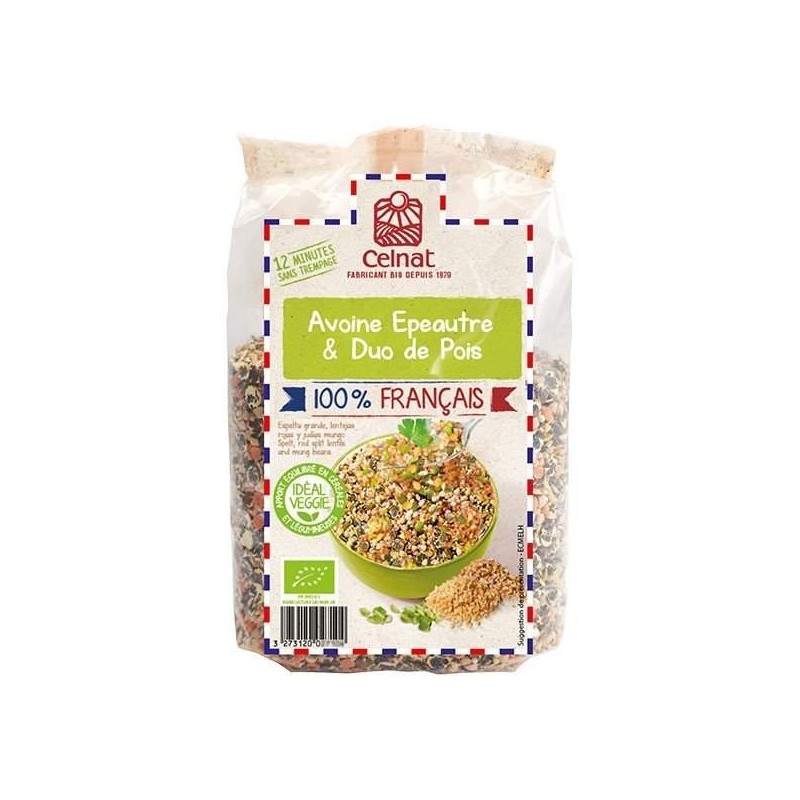 Avoine, Epeautre Et Duo De Pois France 500G Celnat