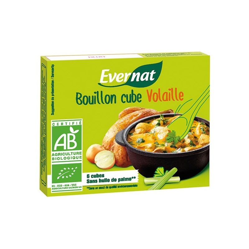 Bouillon Cube Volaille 60G Evernat