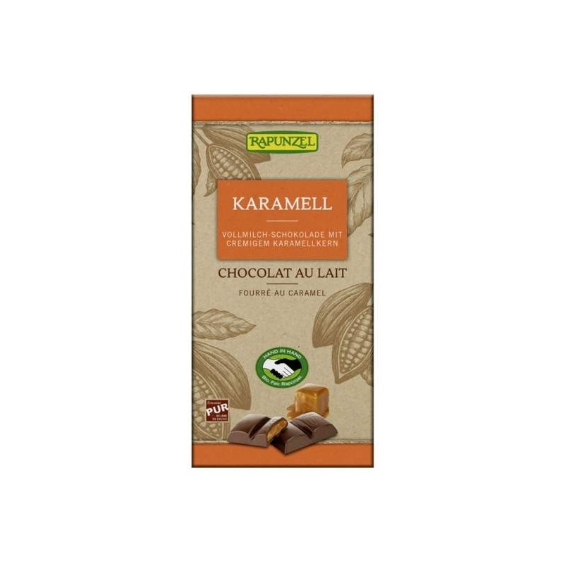 Chocolat Lait Fourte Caramel 100G Rapunzel