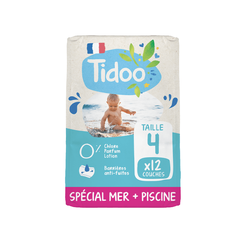 12 Couches De Bain Eco T4/M 8-15Kg Tidoo