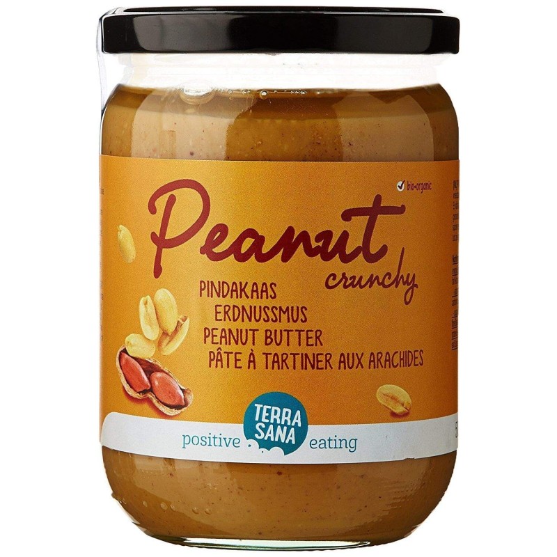 Beurre De Cacahuetes Crunchy 500G TERRA SANA