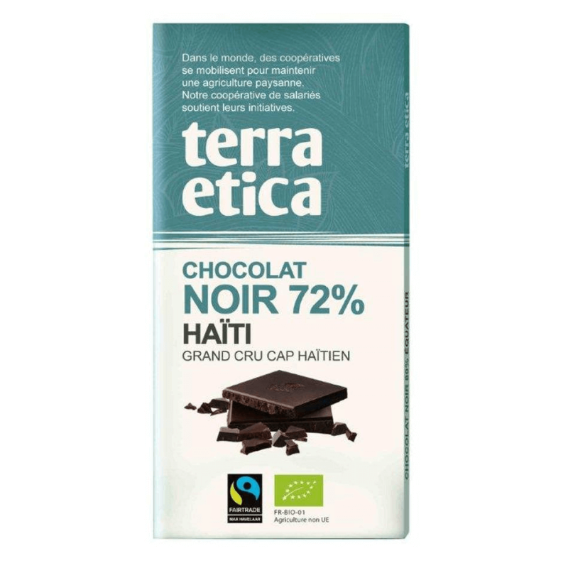 Tablette Choc. Noir 72% De Haiti 100G terra etica