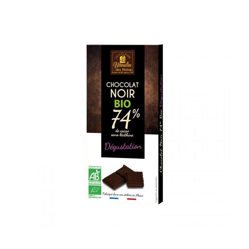 Chocolat Noir 74% 100G Moulin des moines