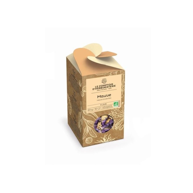 Mauve Bio Fleur 20G Le Comptoir d'Herboristerie