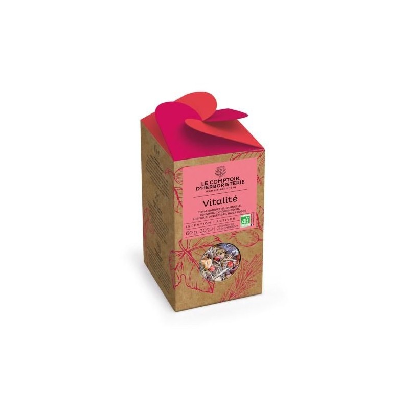 Tisane Vitalite Bio 60G Le Comptoir d'Herboristerie