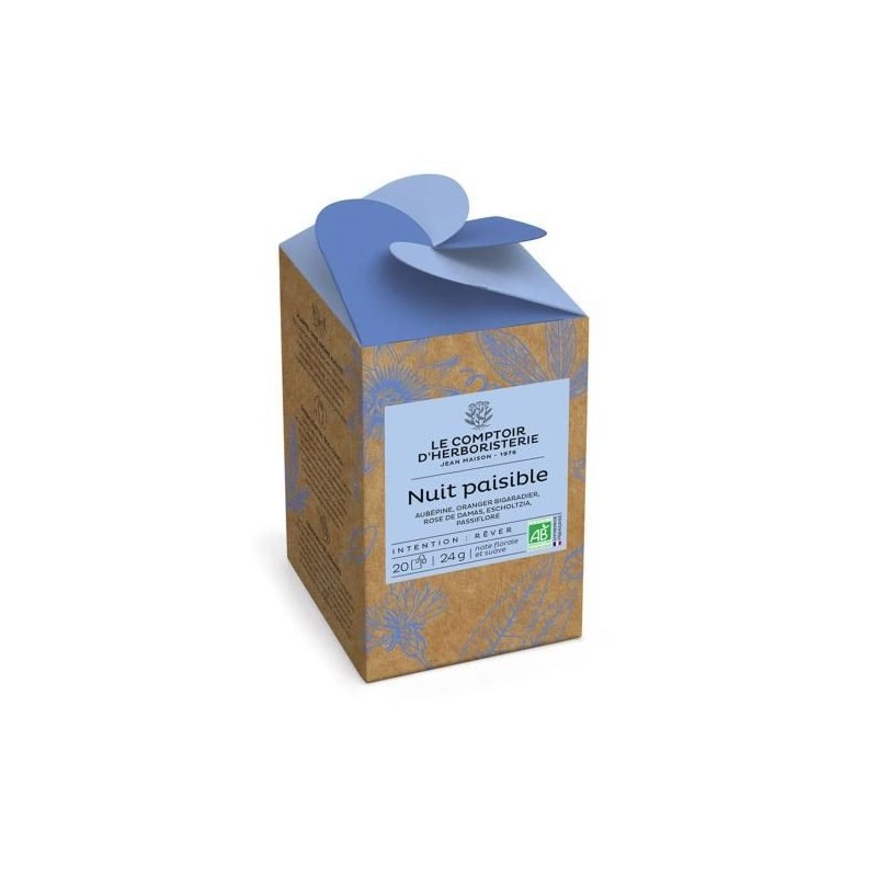 Tisane Infusette Nuit Paisible Bio (X20) Le Comptoir d'Herboristerie