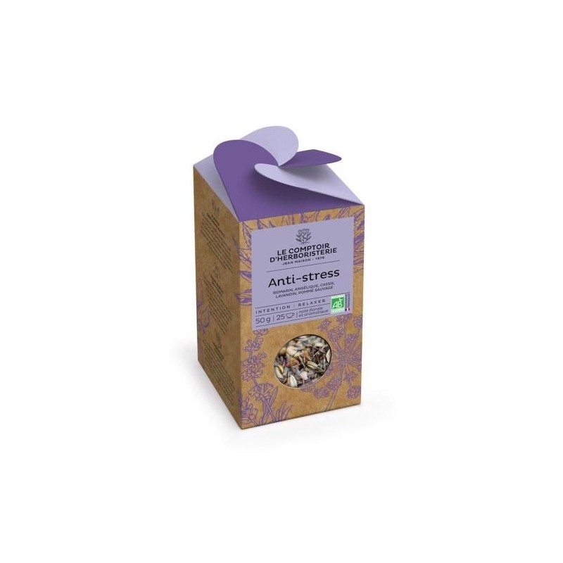 Tisane Anti-Stress Bio 50G Le Comptoir d'Herboristerie