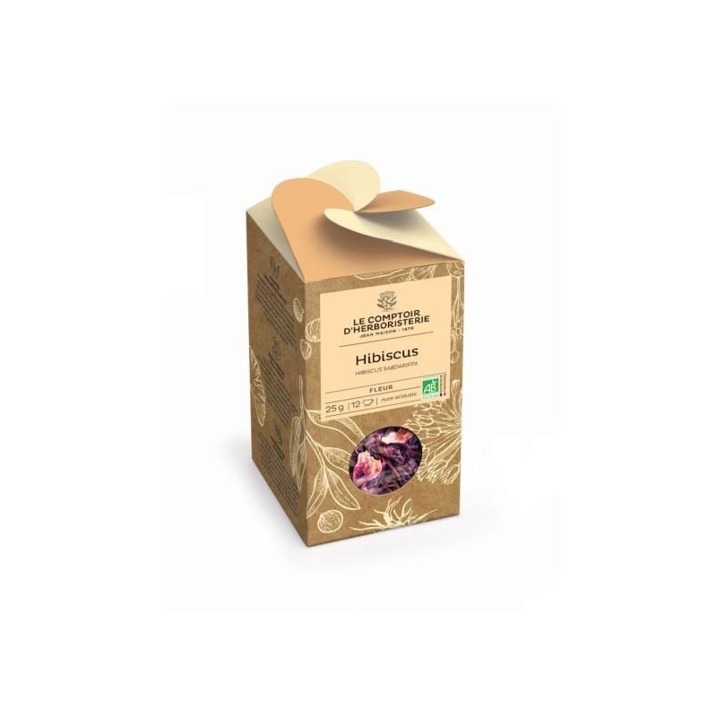 Hibiscus Bio Fleur 25G Le Comptoir d'Herboristerie