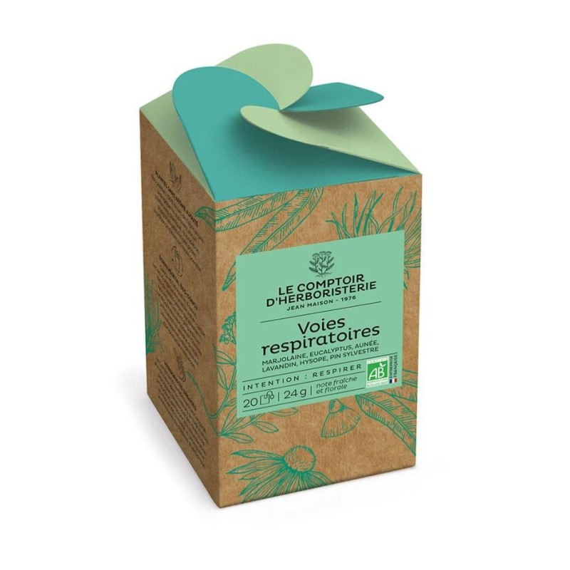 Tisane Infusette Voies Respiratoires Bio (X20) Le Comptoir d'Herbor...