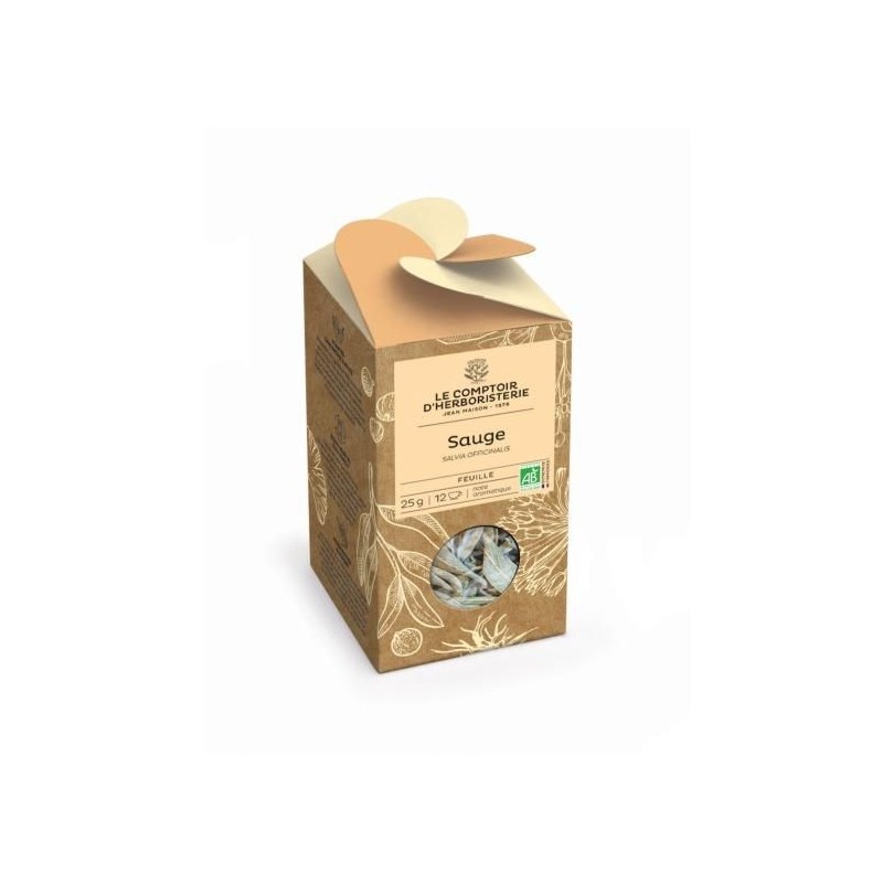 Sauge Bio Feuille 25G Le Comptoir d'Herboristerie