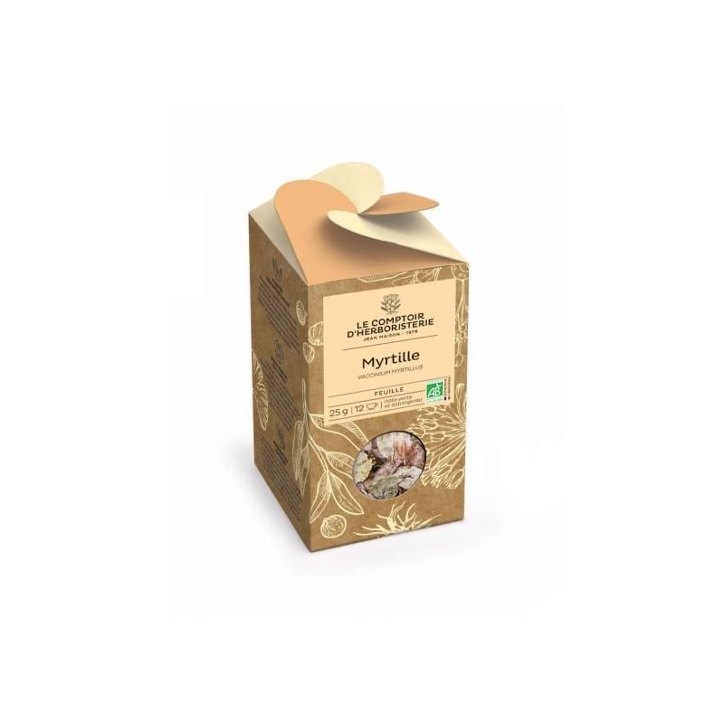 Myrtille Bio Feuille 25G Le Comptoir d'Herboristerie