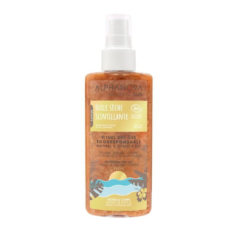 Huile Sèche Scintillante Bio 100Ml Alphanova