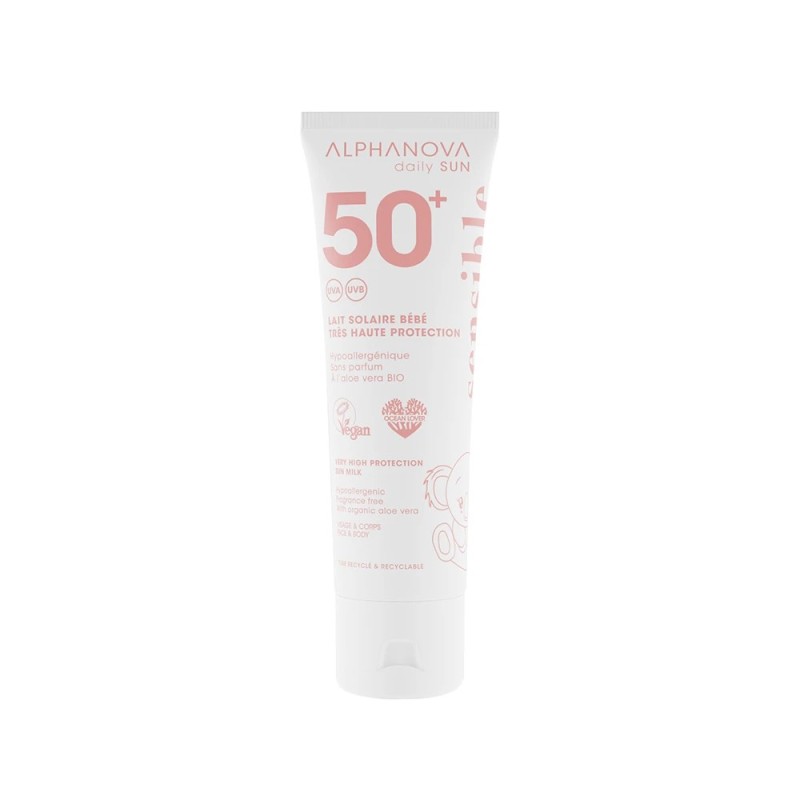 Lait Solaire Bebe Spf50+ Daily Sun - Sensible 50Ml Alphanova