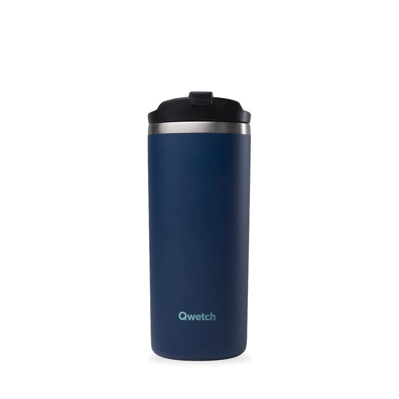 Travel Mug Inox Iso Bleu Nuit 470Ml Qwetch