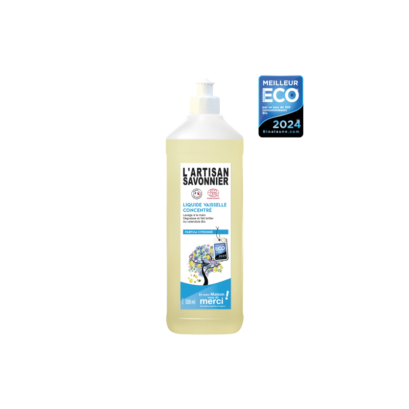 Liquide Vaisselle Parfum Citronné 500Ml L'artisant savonnier