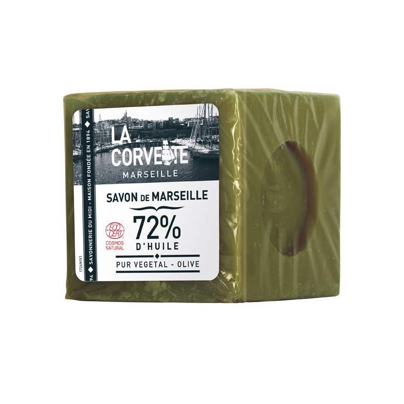 Cube De Savon De Marseille Olive 500G LA CORVETTE