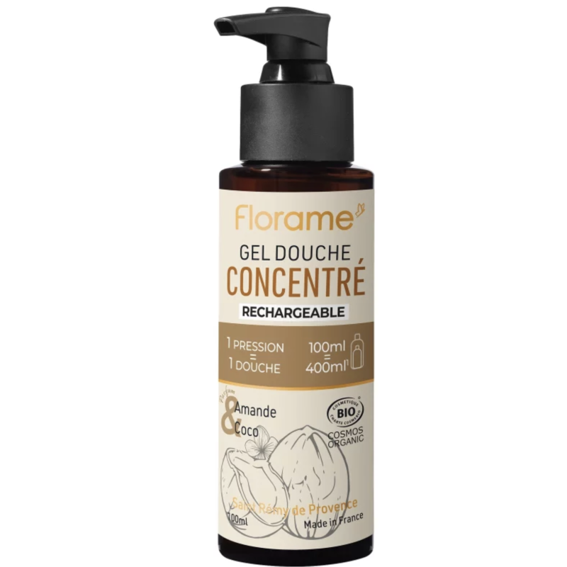 Gel Douche Concentre Amande Coco 100Ml Florame