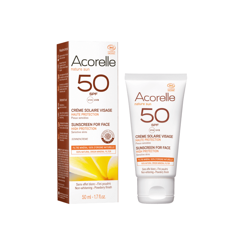 Creme Solaire Visage Spf50 50Ml Acorelle