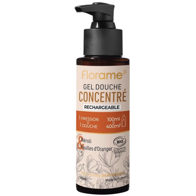 Gel Douche Concentre Neroli Feuille Oranger 100Ml Florame