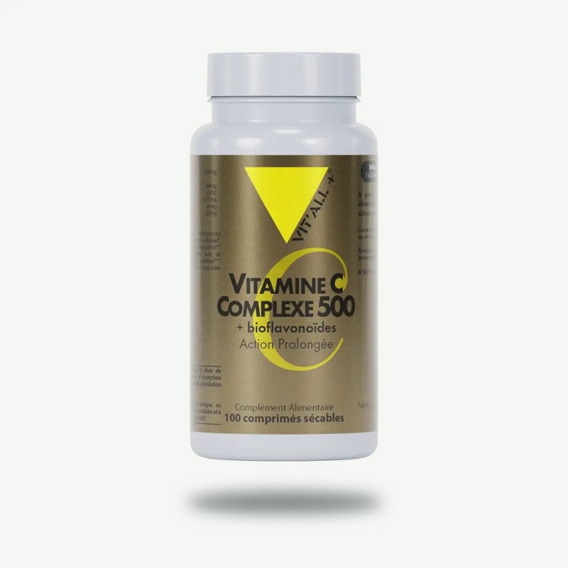 Vitamine C 500 Action Prolongée + Bioflavonoïdes 50 Cps VITALL +