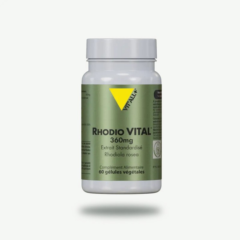 Rhodio Vital® (Rhodiola) 360Mg Extrait Standardisé VITALL +