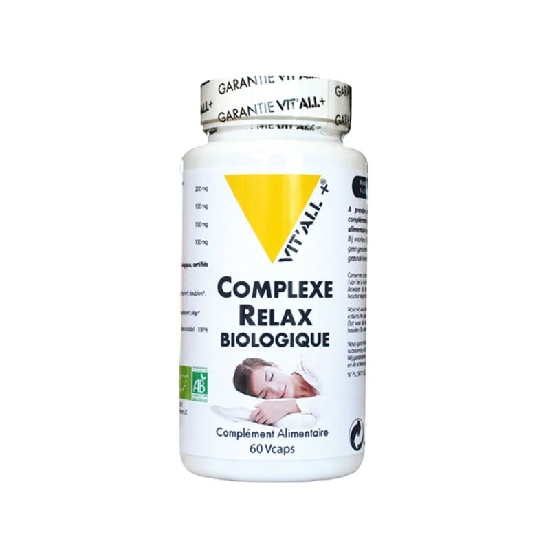 Complexe Relax Bio* (Valériane, Passiflore, Aubépine, Houblon) VITA...