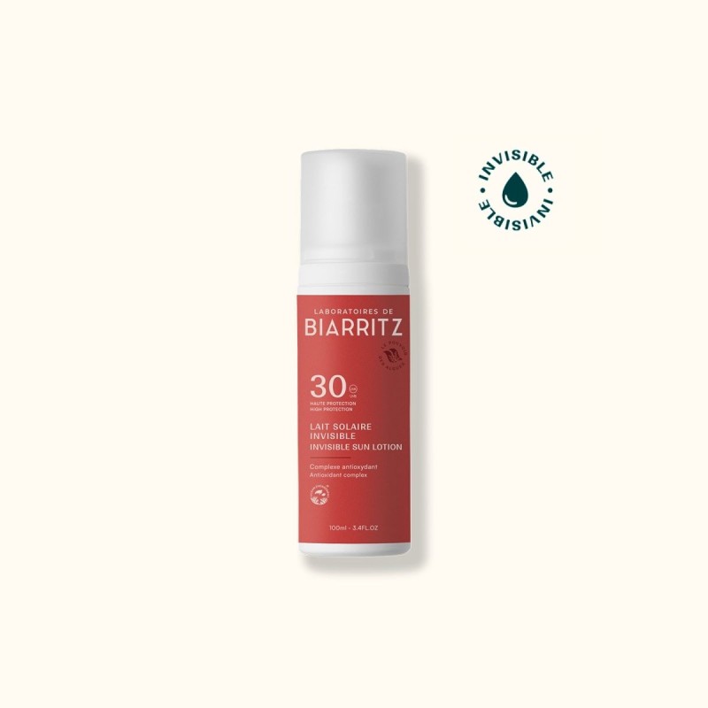 LAIT SOLAIRE SATINE SPF30 100ML LABORATOIRES DE BIARRITZ  dans votre magasin bio en ligne Etiketbio.eu