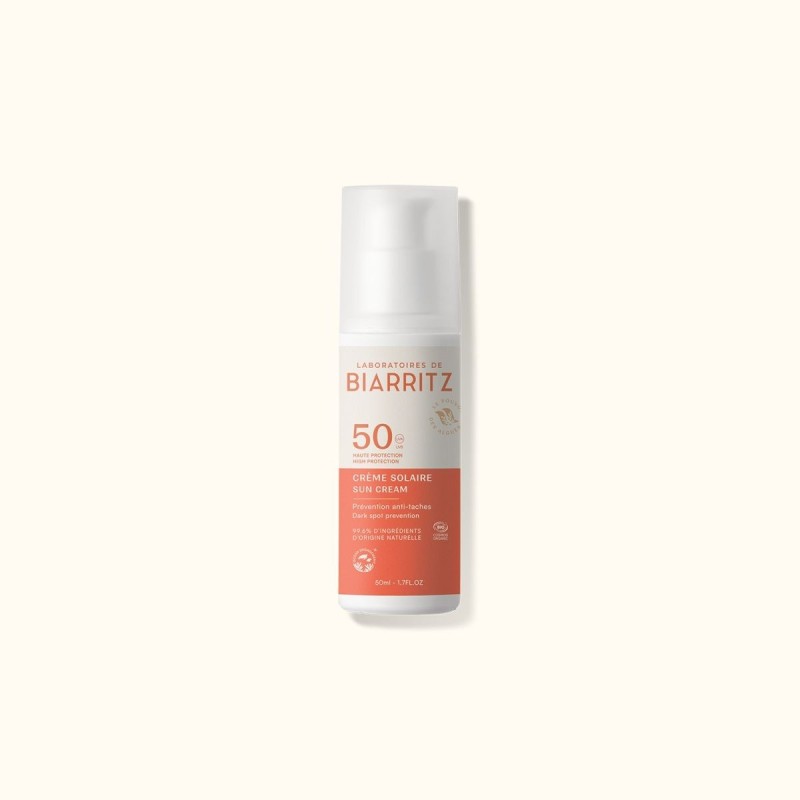Crème solaire Visage SPF50 - 50 ml LABORATOIRES DE BIARRITZ  dans votre magasin bio en ligne Etiketbio.eu