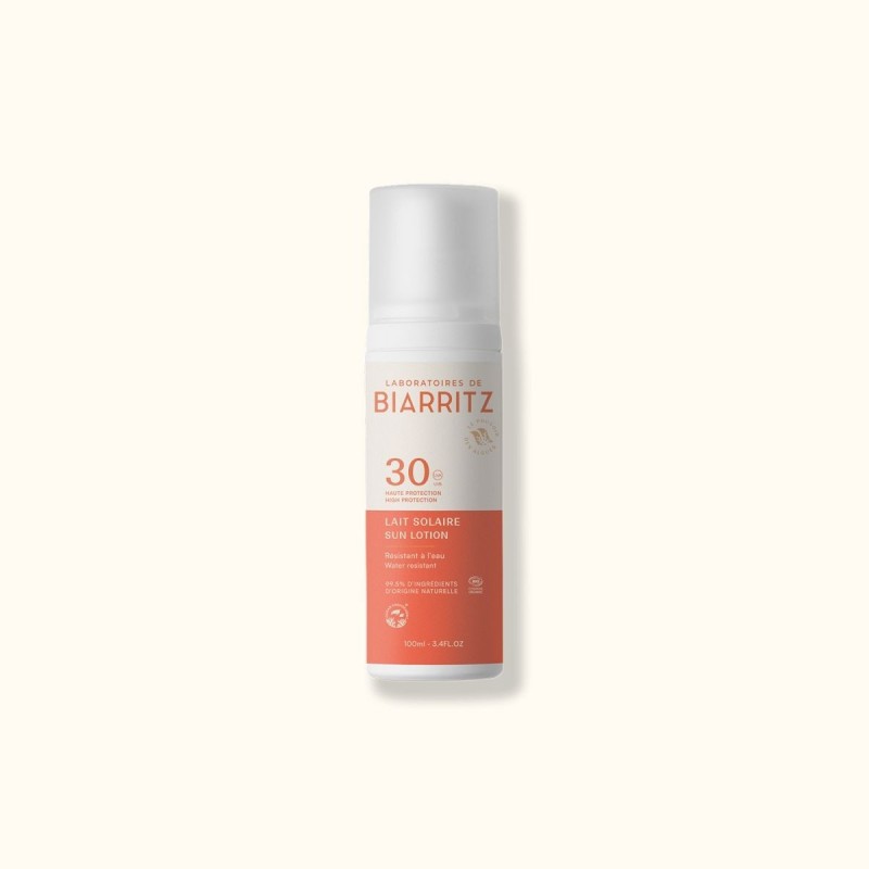 Lait solaire SPF30 - 100 ml LABORATOIRES DE BIARRITZ  dans votre magasin bio en ligne Etiketbio.eu