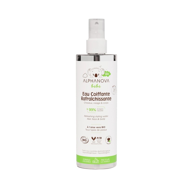 EAU COIFFANTE RAFRAICHISSANTE 200ML Alphanova  dans votre magasin bio en ligne Etiketbio.eu