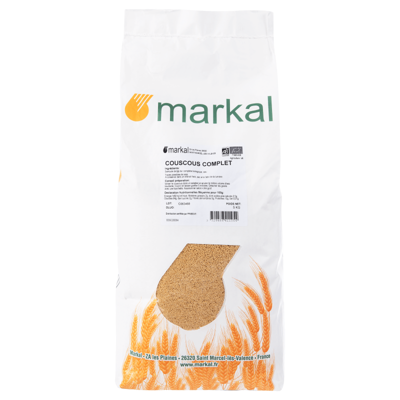 COUSCOUS COMPLET 5 KG MARKAL  dans votre magasin bio en ligne Etiketbio.eu