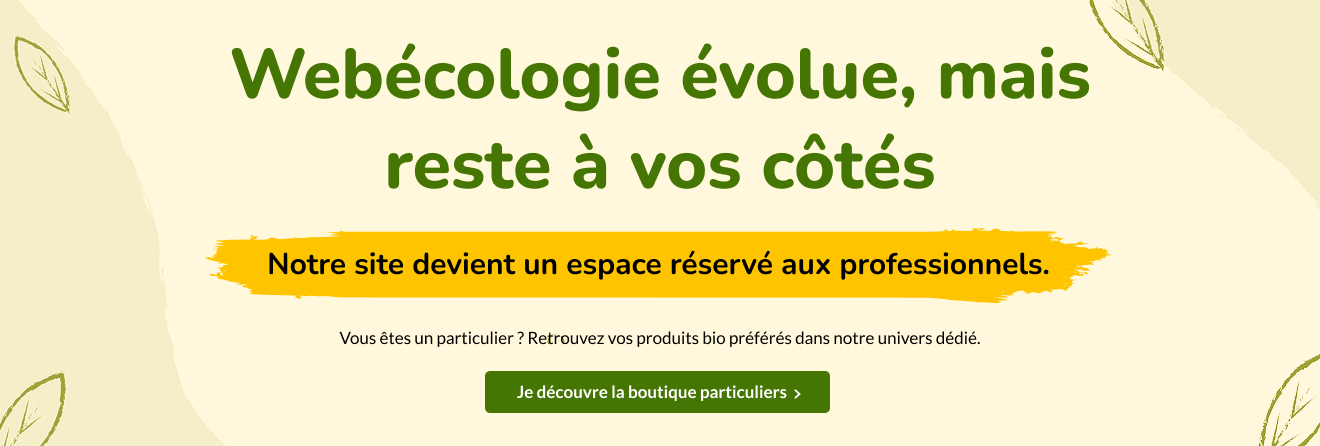 Webécologie évolue, mais reste à vos côtés